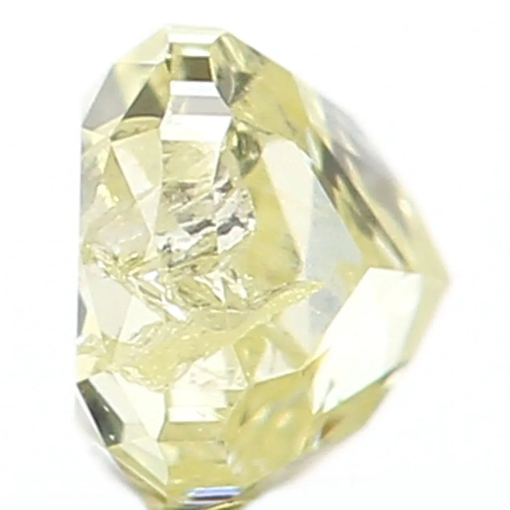 0.13 Ct Natural Loose Diamond, Cushion Diamond, Yellow Diamond, Polished Diamond, Real Diamond, Rustic Diamond, Antique Diamond 