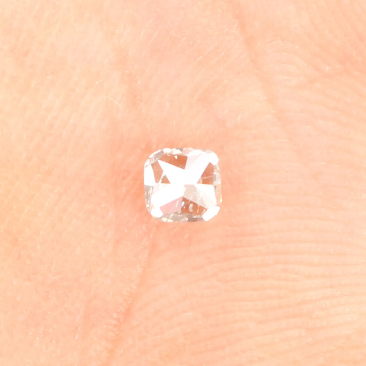 0.15 Ct Natural Loose Diamond, Cushion Diamond, Brown Diamond, Polished Diamond, Real Diamond, Rustic Diamond, Antique Diamond L