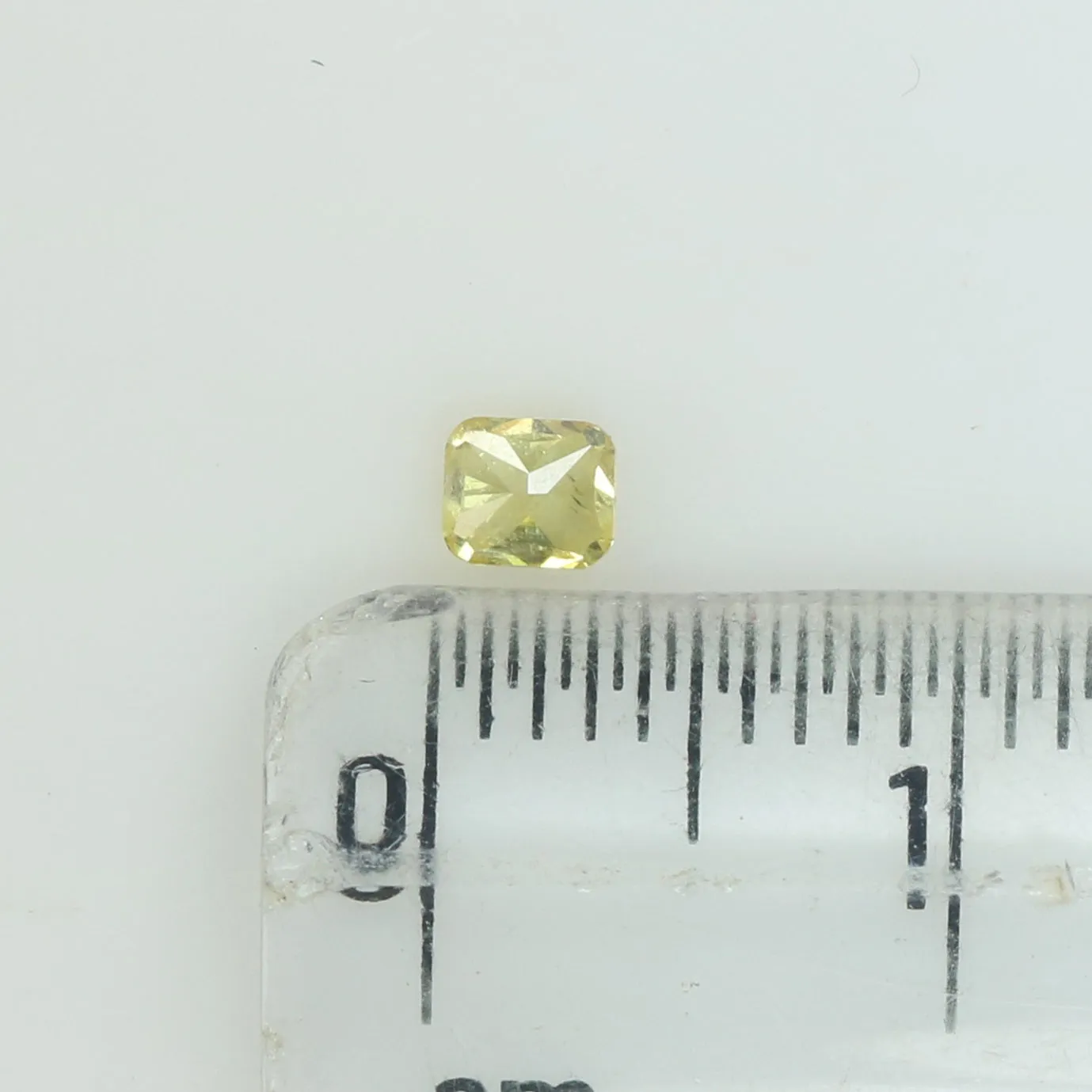 0.17 Ct Natural Loose Diamond Cushion Yellow Color SI2 Clarity 3.30 MM L8639