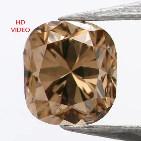 0.47 Ct Natural Loose Diamond, Cushion Diamond, Brown Diamond, Polished Diamond, Real Diamond, Rustic Diamond, Antique Diamond L