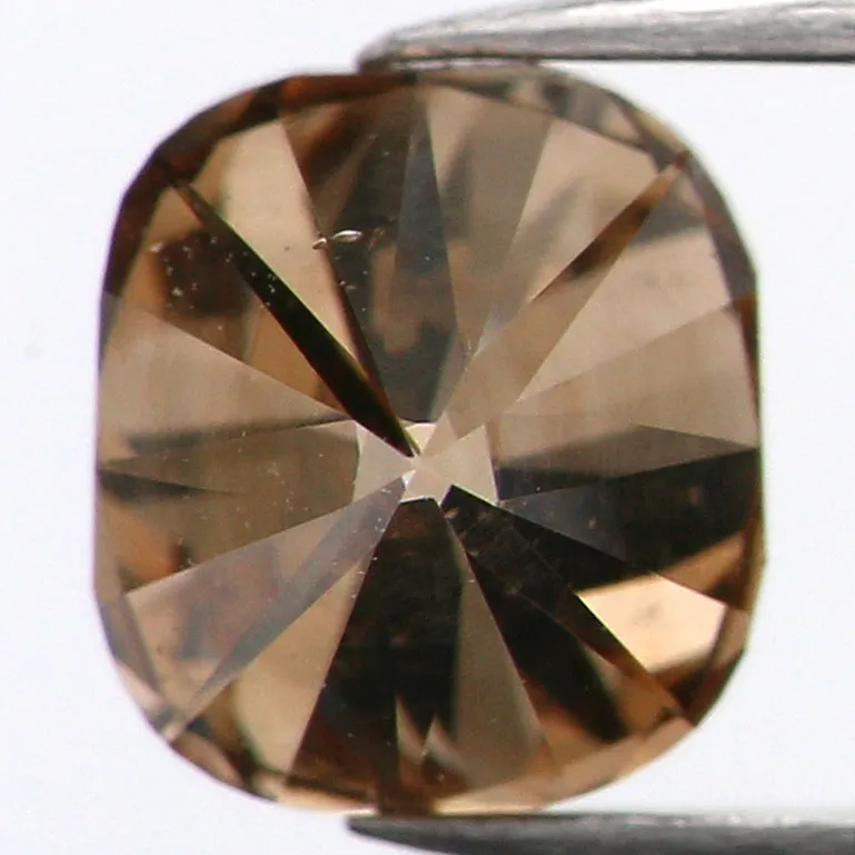 0.47 Ct Natural Loose Diamond, Cushion Diamond, Brown Diamond, Polished Diamond, Real Diamond, Rustic Diamond, Antique Diamond L