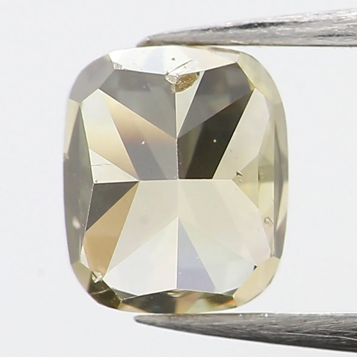 0.62 Ct Natural Loose Diamond, Cushion Diamond, Brown Diamond, Green Diamond, Antique Diamond, Rustic Diamond, Real Diamond L572