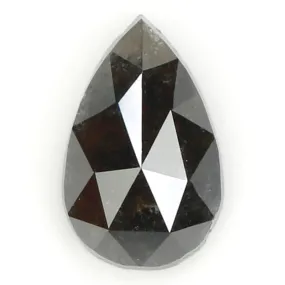 0.63 CT Natural Loose Diamond, Pear Diamond, Black Diamond, Rustic Diamond, Pear Cut Diamond, Rose Cut Diamond, Fancy Color Diam