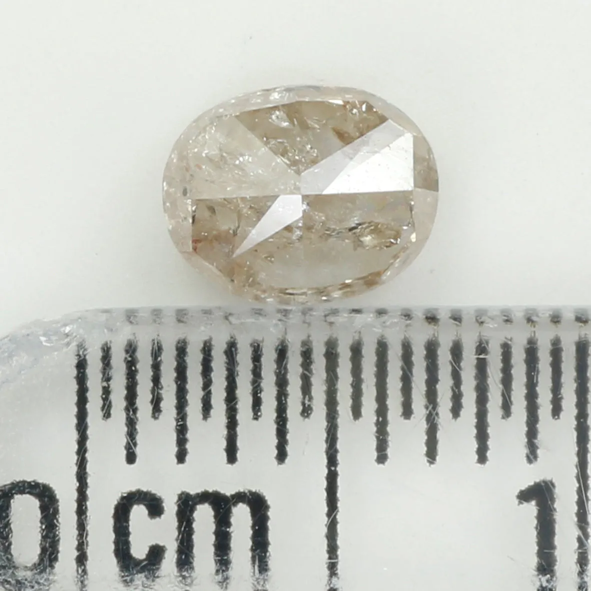 0.69 Ct Natural Loose Diamond, Oval Diamond, Grey Diamond, Yellow Diamond, Antique Diamond, Rustic Diamond, Real Diamond L5970