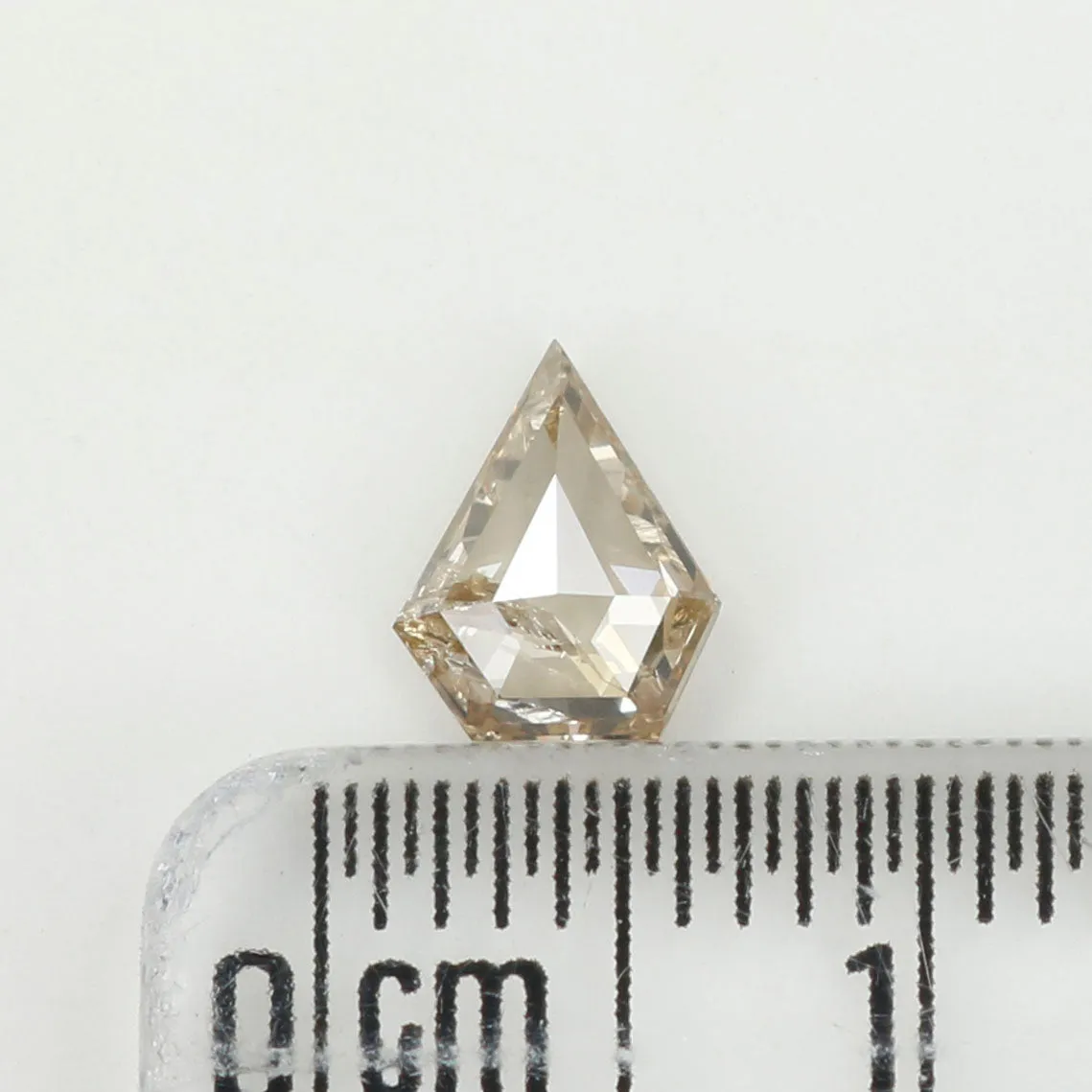 0.69 Ct Natural Loose Diamond, Shield Cut Diamond, Brown Color Diamond, Rose Cut Diamond, Real Rustic Diamond, Antique Diamond L