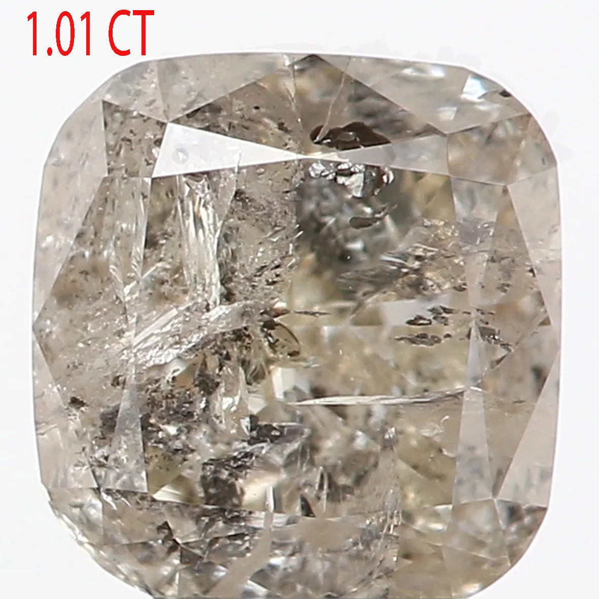 1.01 Ct Natural Loose Diamond, Cushion Diamond, Green Diamond, Polished Diamond, Real Diamond, Rustic Diamond, Antique Diamond L