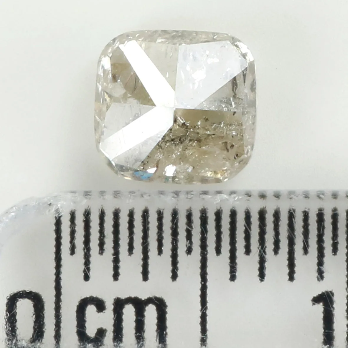 1.01 Ct Natural Loose Diamond, Cushion Diamond, Green Diamond, Polished Diamond, Real Diamond, Rustic Diamond, Antique Diamond L