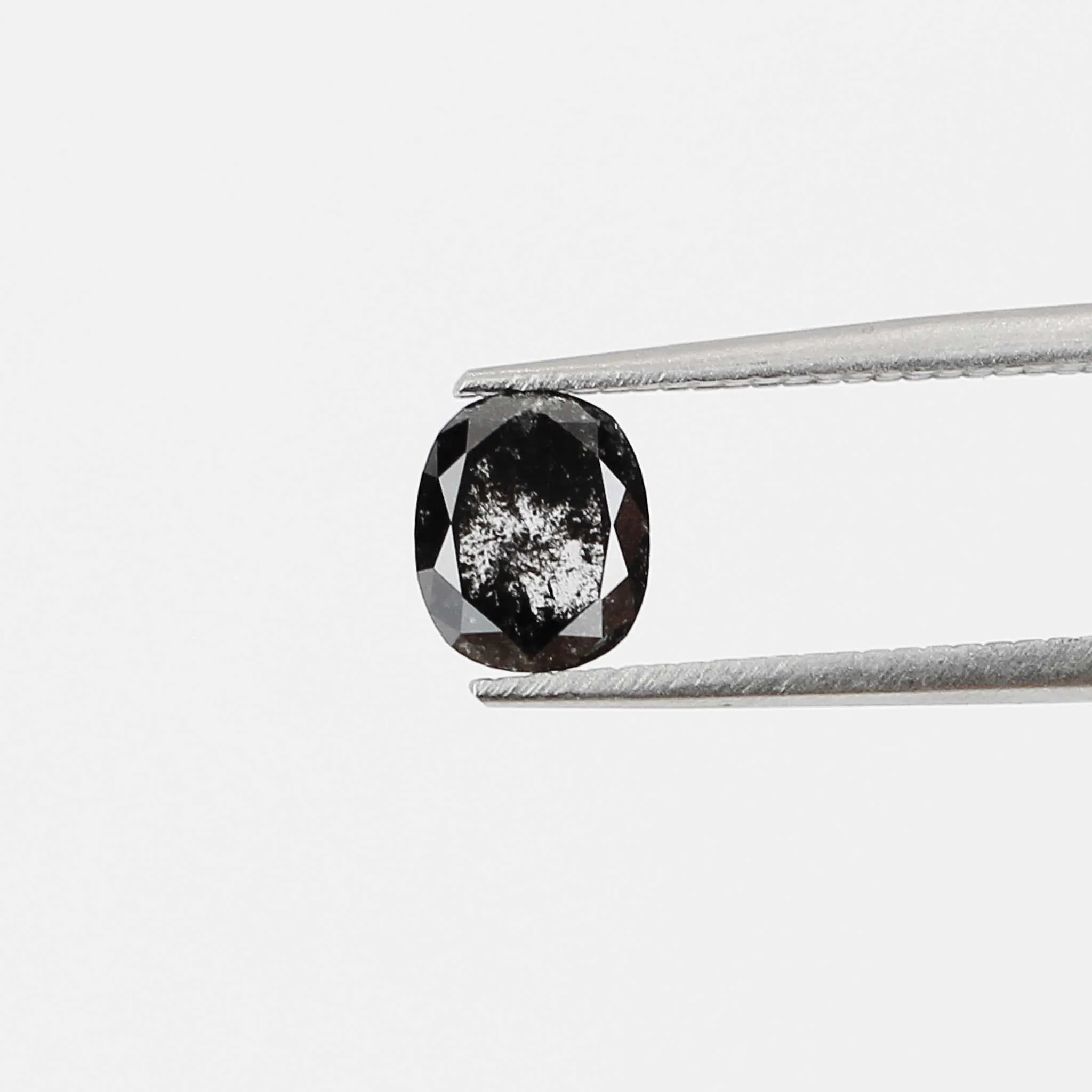 1.01ct Cushion Rose Cut Salt and Pepper Diamond