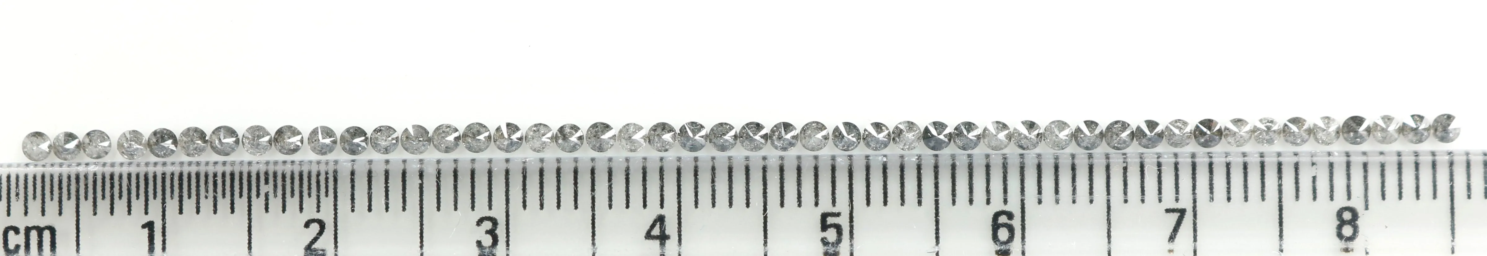 1.09 Ct Natural Loose Diamond, Round Brilliant Cut, Salt Pepper Diamond, Black Diamond, Gray Diamond, Round Cut Diamond, Real Di