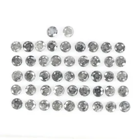 1.31 Ct Natural Loose Diamond, Round Brilliant Cut, Salt Pepper Diamond, Black Diamond, Gray Diamond, Round Cut Diamond, Real Di