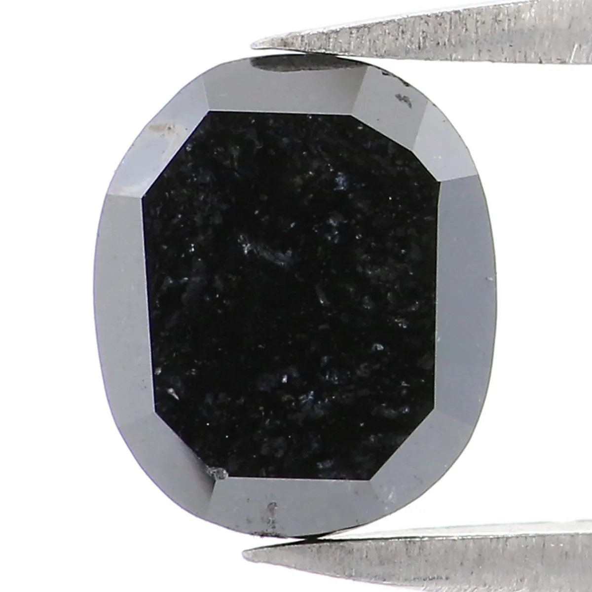 1.31 CT Natural Loose Oval Shape Diamond Black Oval Rose Cut Diamond 7.10 MM Natural Loose Black Color Oval Shape Rose Cut Diamo