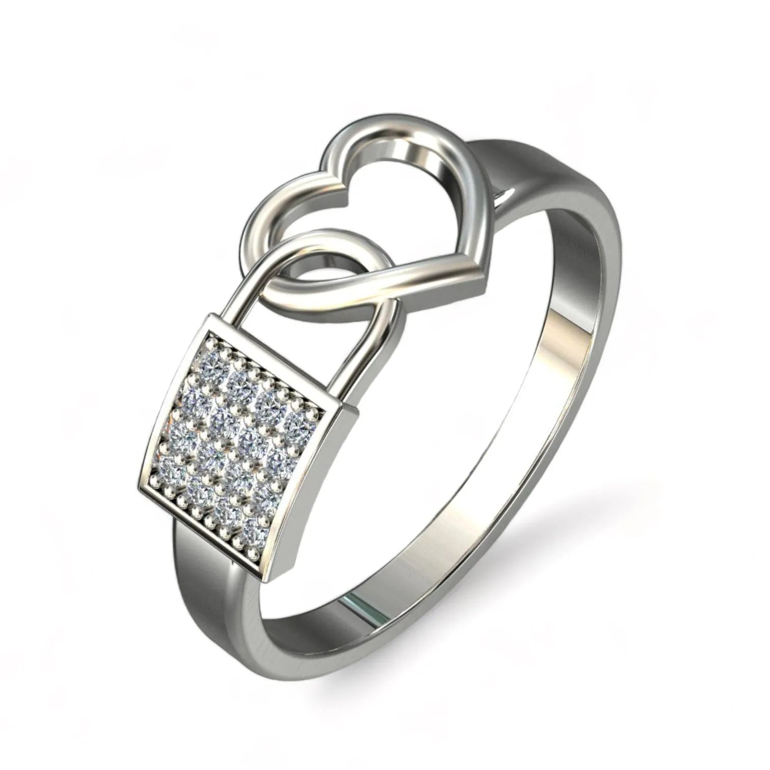 14k eternity diamonds love ring