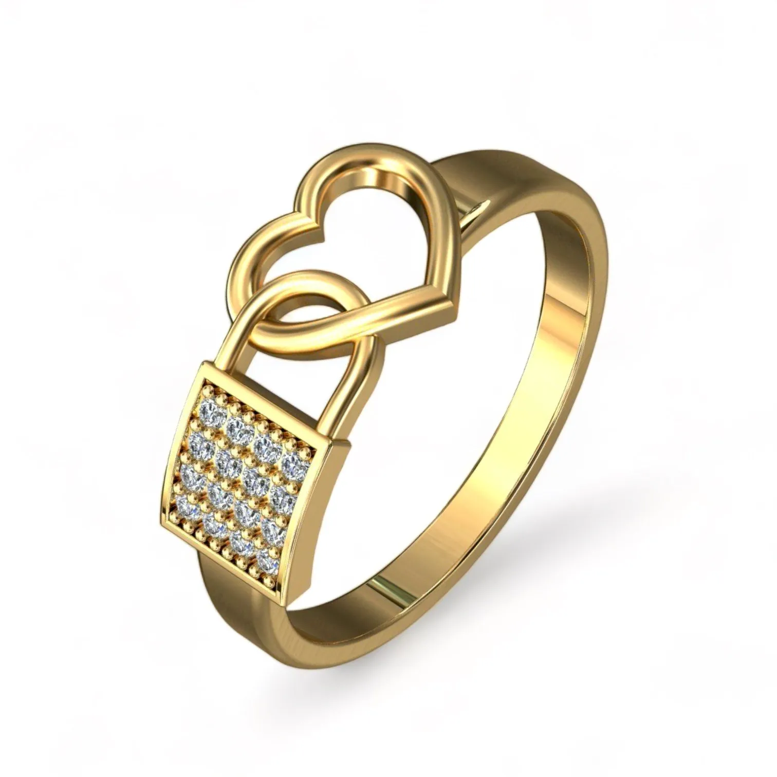 14k eternity diamonds love ring