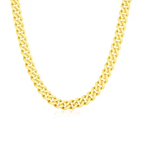 14k Yellow Gold Polished Miami Cuban Chain Necklace-rx37999-22