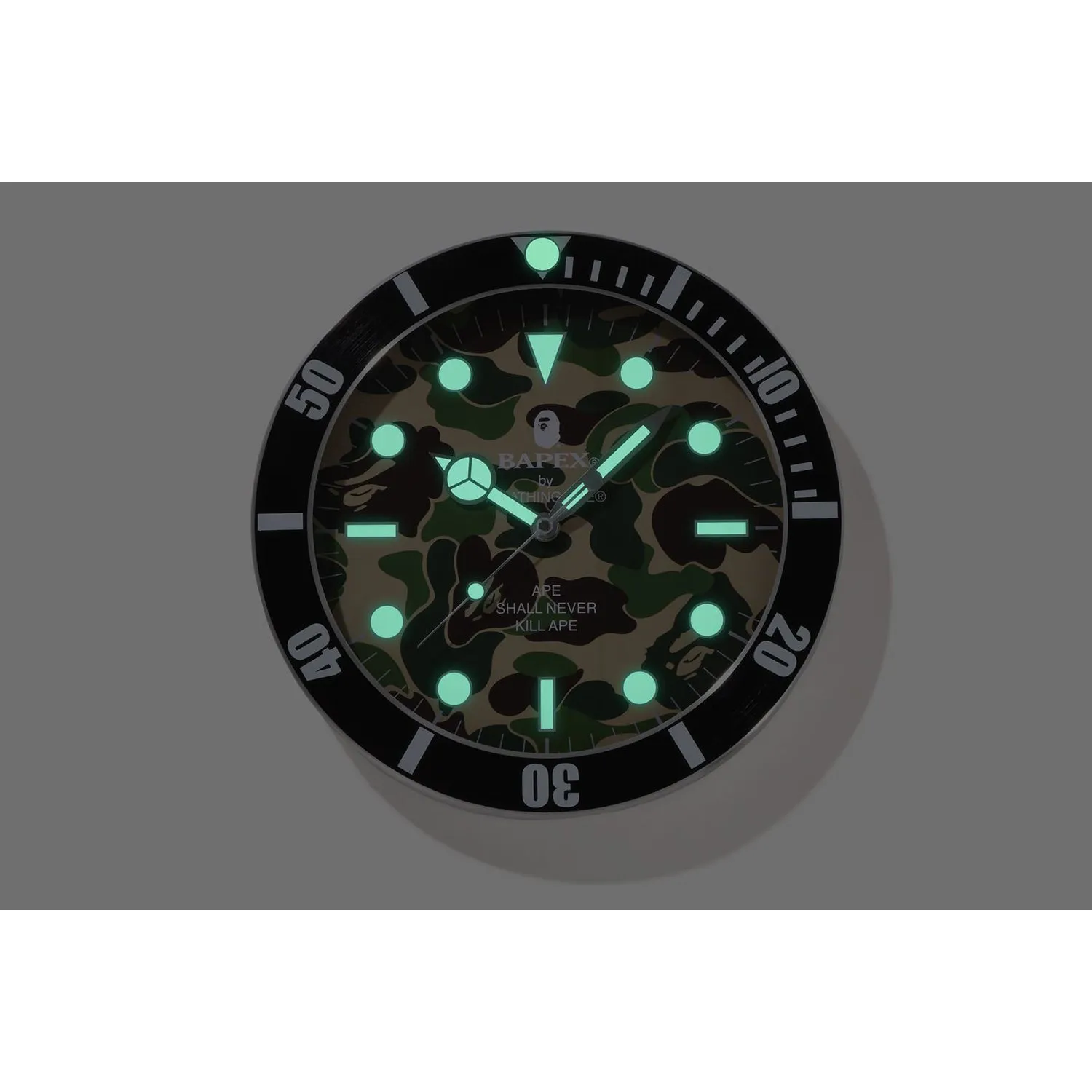 ABC CAMO BAPEX WALL CLOCK