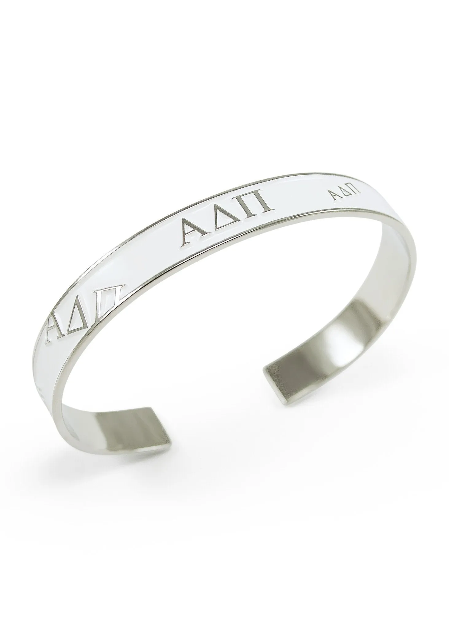 Alpha Delta Pi Bangle (White)