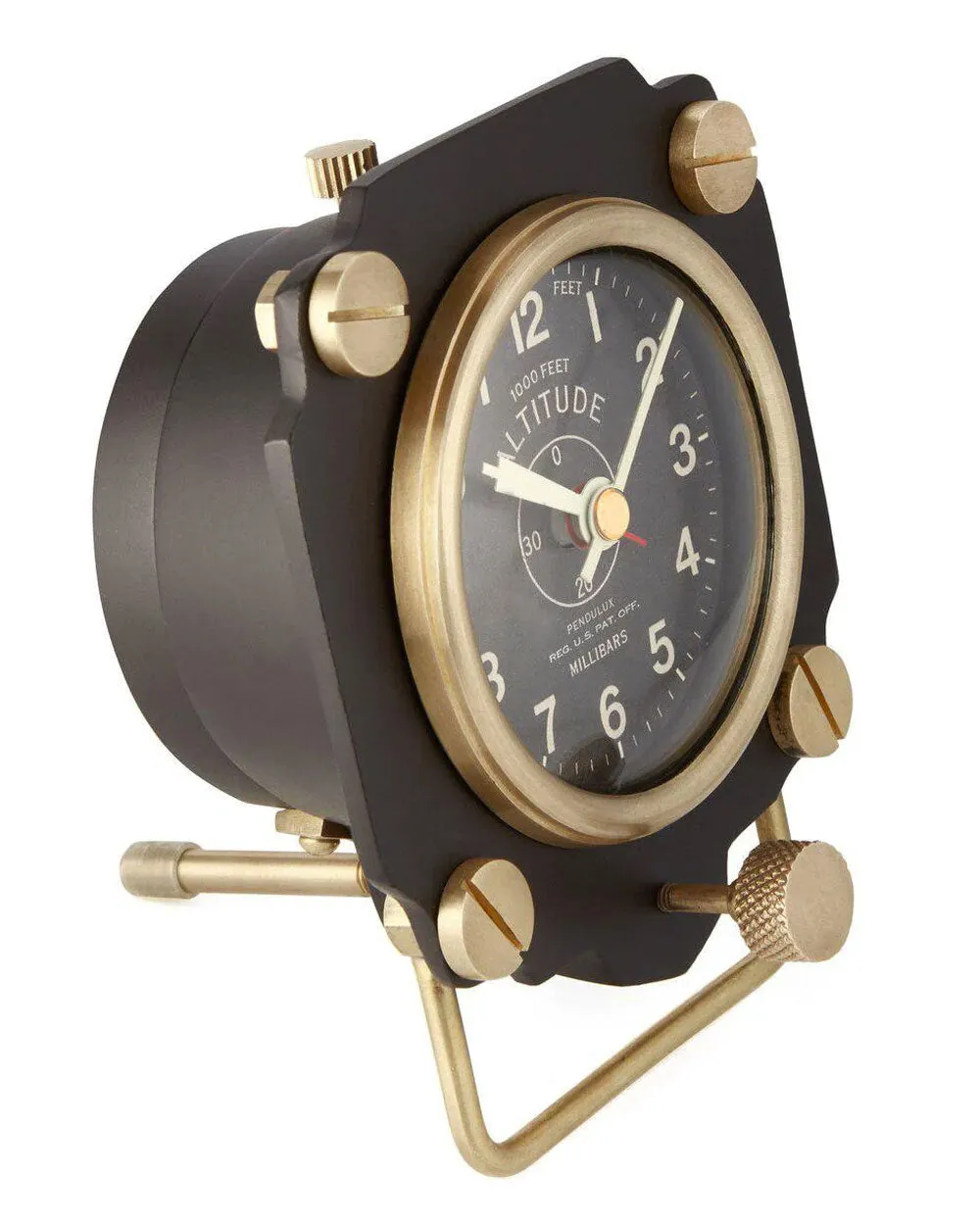 Altimeter Alarm Clock in Black