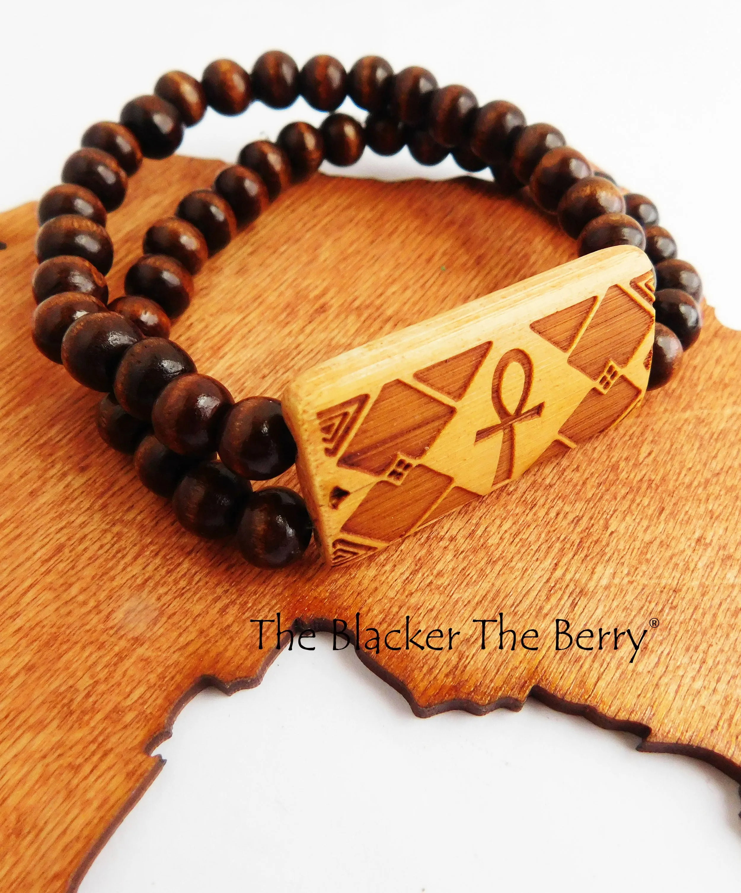 Ankh Bracelet Wooden Jewelry The Blacker The Berry