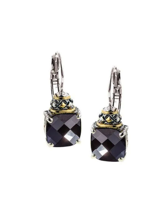 Anvil Square Cut French Wire Earrings by John Medeiros - Available in Multiple Colors