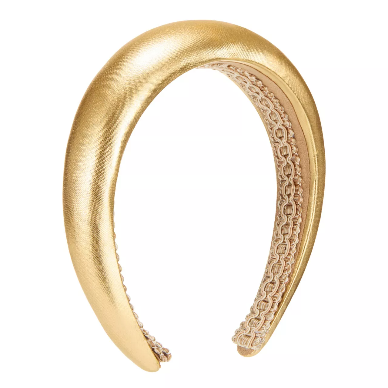 AOIFE MULLANE Metallic Padded Headband - Gold