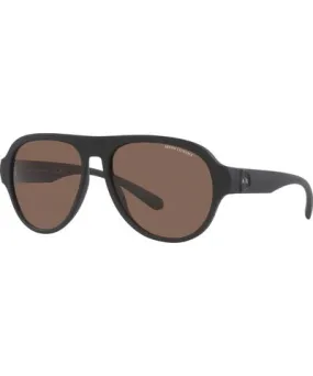 Armani Exchange Men's AX4126SU-807873 Fashion 58mm Matte Black Sunglasses