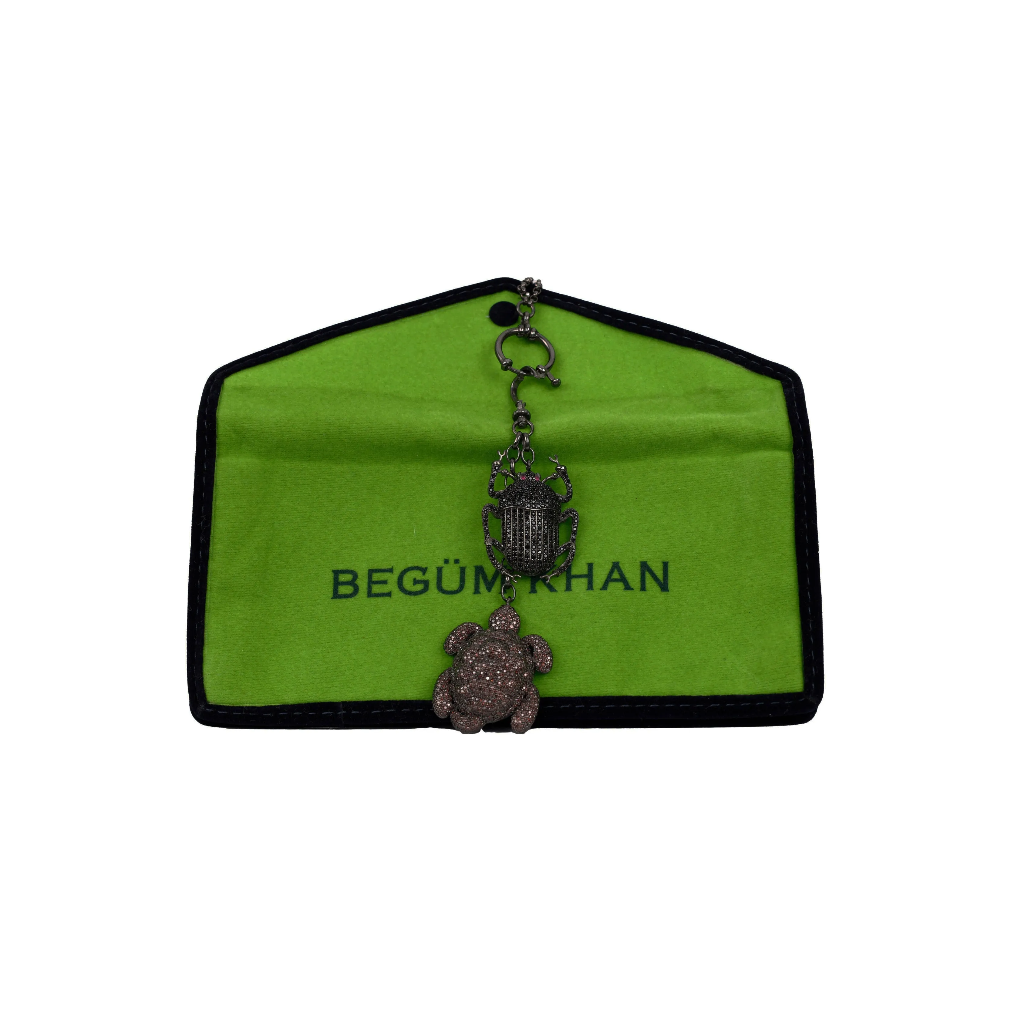 Begüm Khan Turtle and Beetle Necklace - '10s