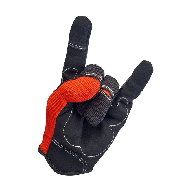 BILTWELL MOTO GLOVES ORANGE/BLACK