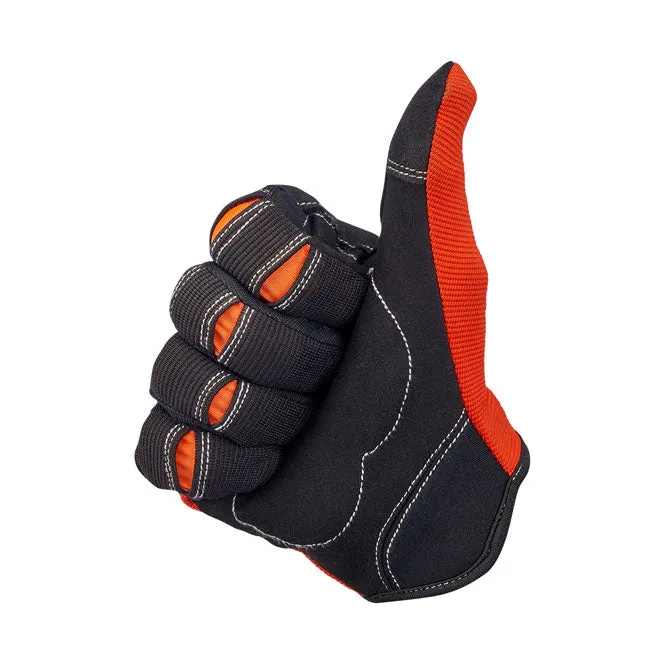 BILTWELL MOTO GLOVES ORANGE/BLACK