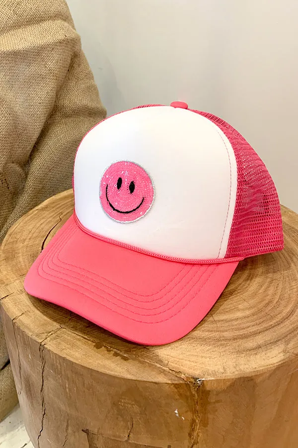 BK Smiley Patch Trucker Hat