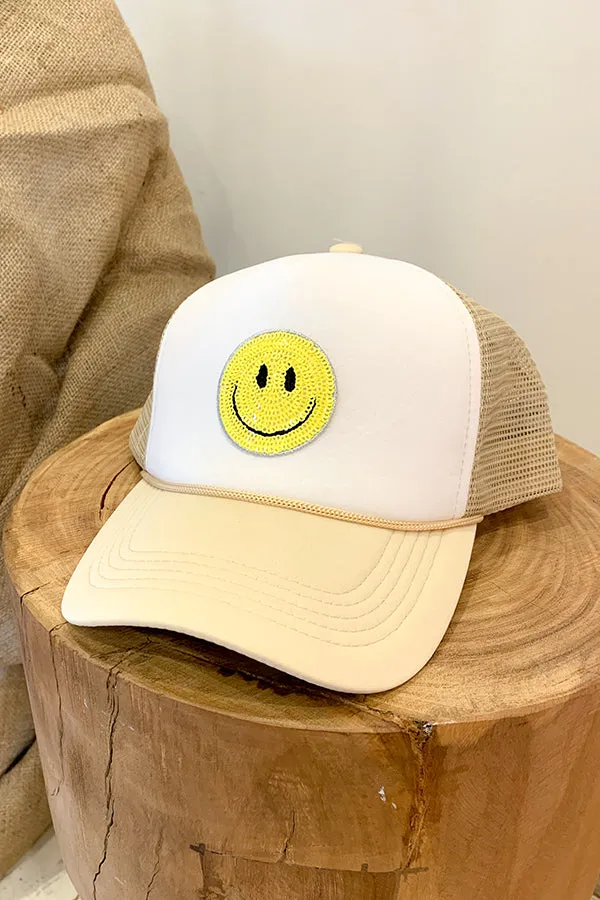 BK Smiley Patch Trucker Hat