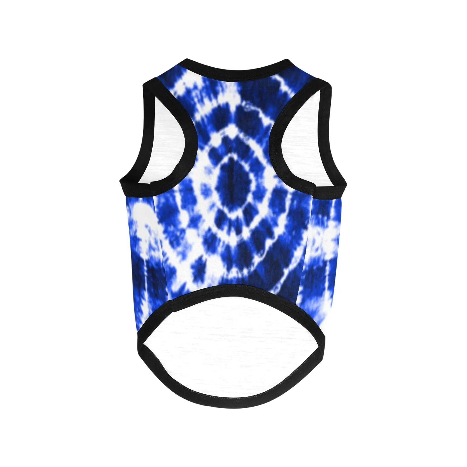 Blue Shibori Tie Dye Pet Tank Top