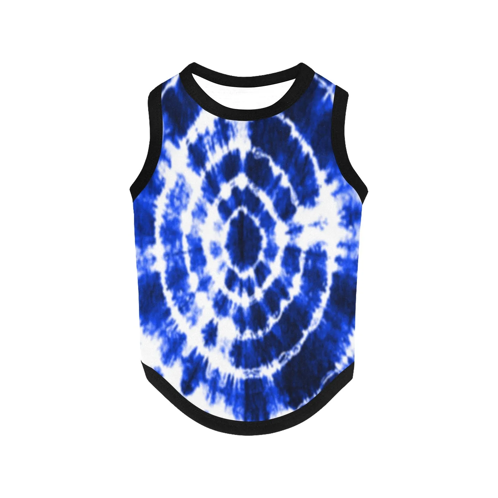 Blue Shibori Tie Dye Pet Tank Top