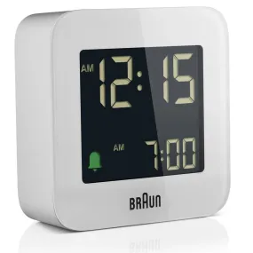 Braun - Digital Travel Alarm Clock, White