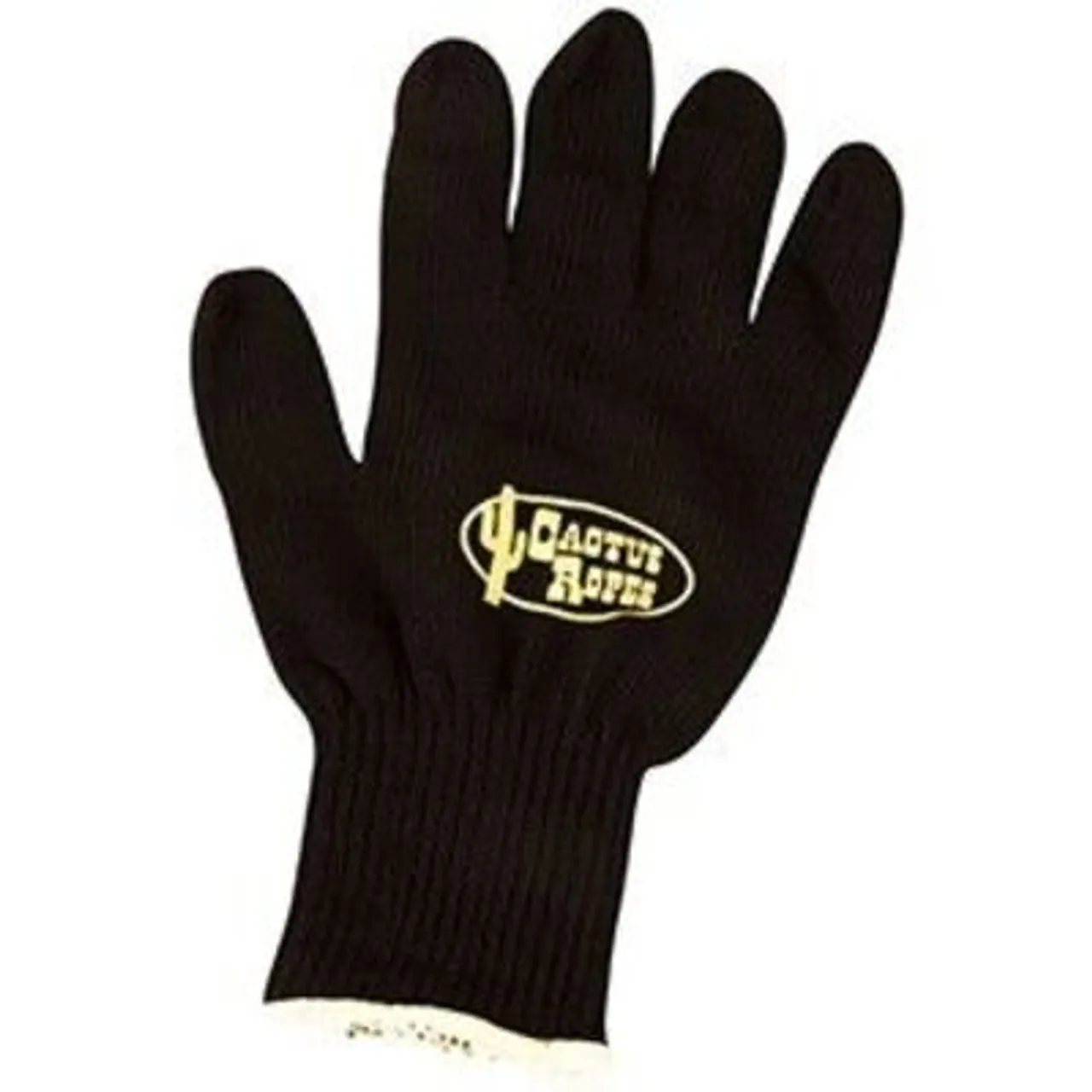 Cactus Cotton Roping Hand Gloves - Black  - Large