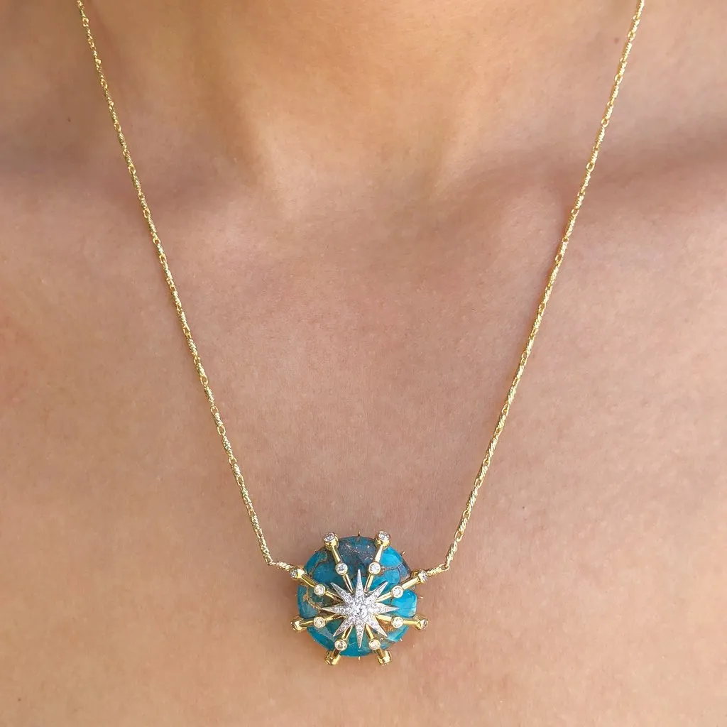 Caged Star Necklace - Three Colors