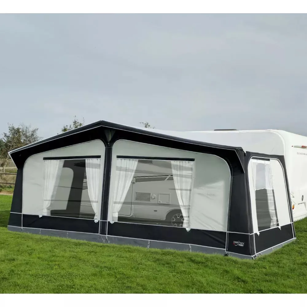 Camptech Cayman Grey Touring Poled Caravan Awning + Free Storm Straps (2024)