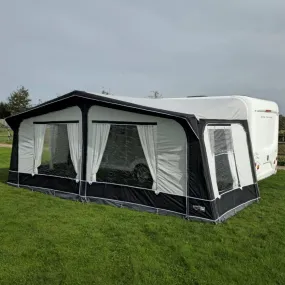 Camptech Cayman Grey Touring Poled Caravan Awning + Free Storm Straps (2024)