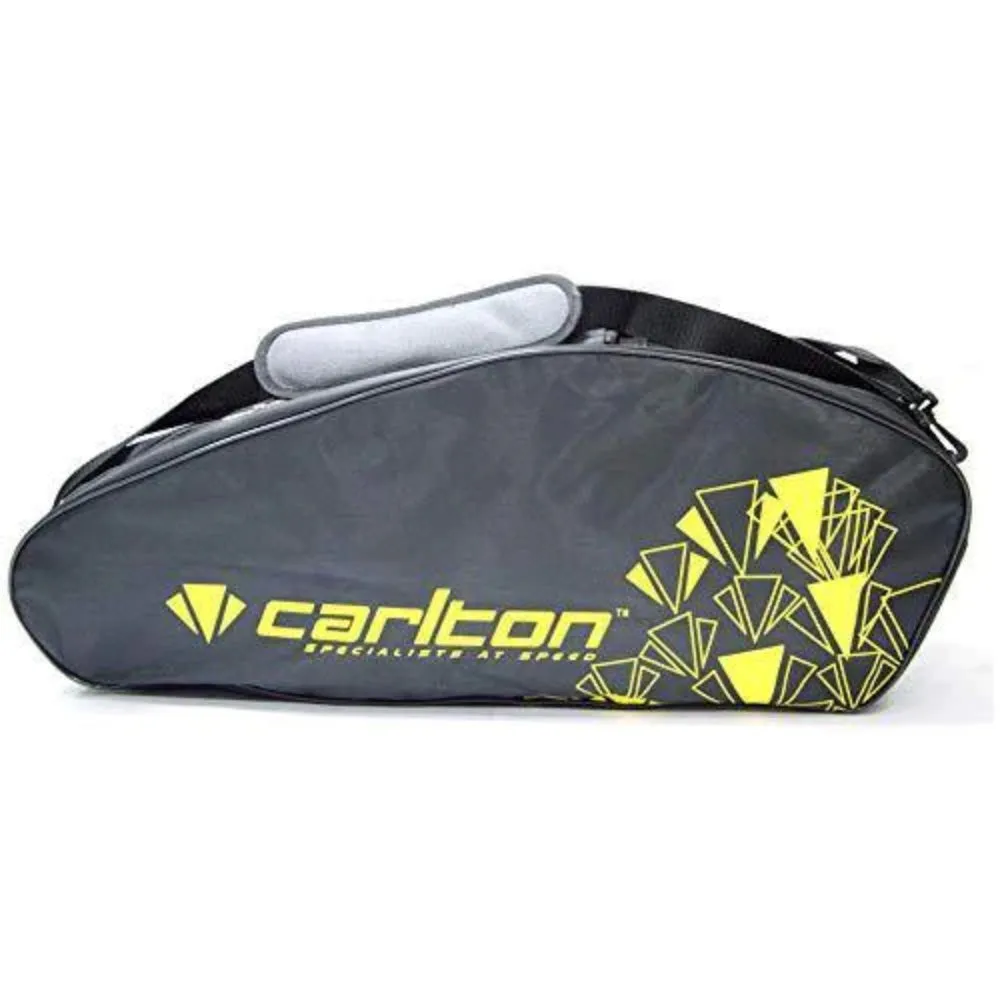 CARLTON Airblade 2 Compartment Badminton Kit Bag (Black/Yellow)