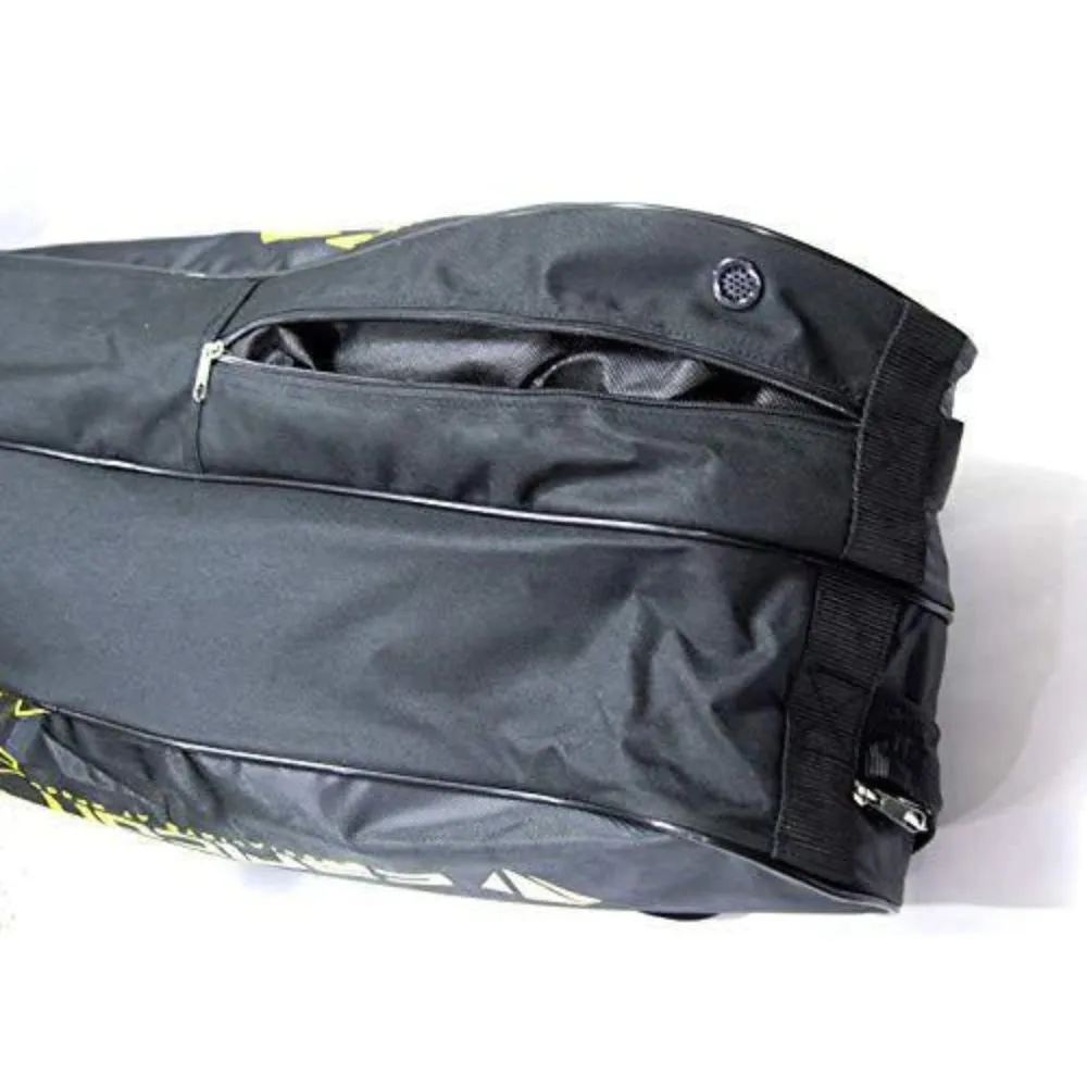 CARLTON Airblade 2 Compartment Badminton Kit Bag (Black/Yellow)