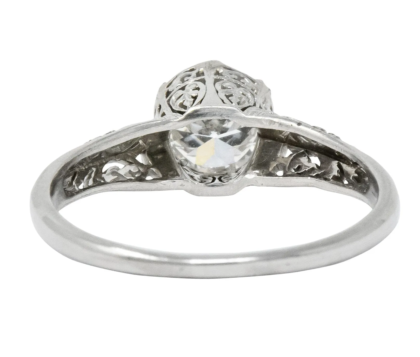 Carter, Gough & Co. Edwardian 0.89 CTW Diamond Platinum Engagement Ring