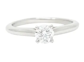 Cartier 0.53 CTW Diamond Platinum Engagement Ring GIA