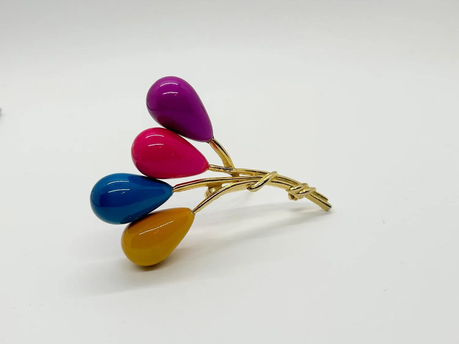 Cheerful Colorful Balloon Bouquet Brooch