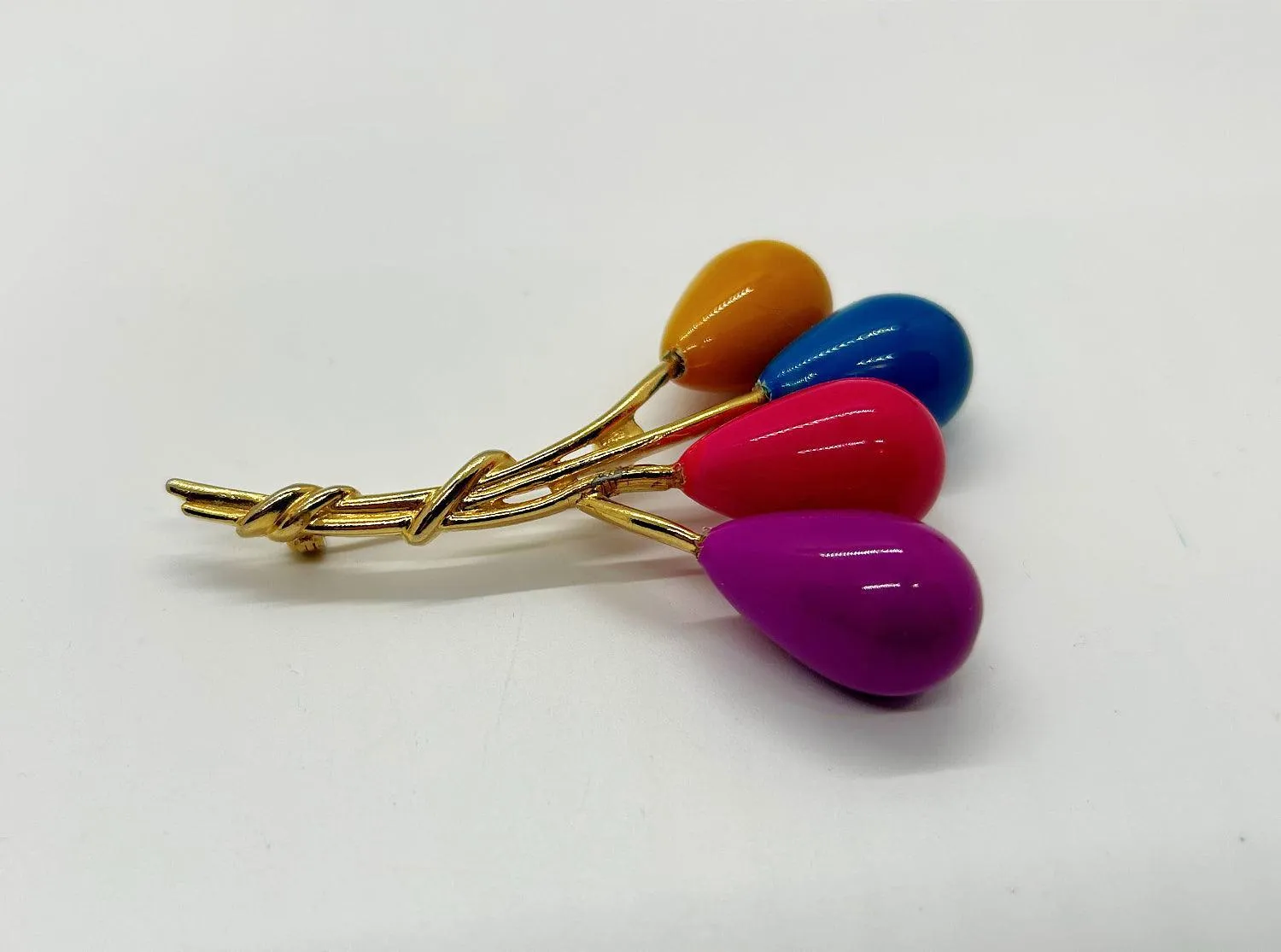 Cheerful Colorful Balloon Bouquet Brooch