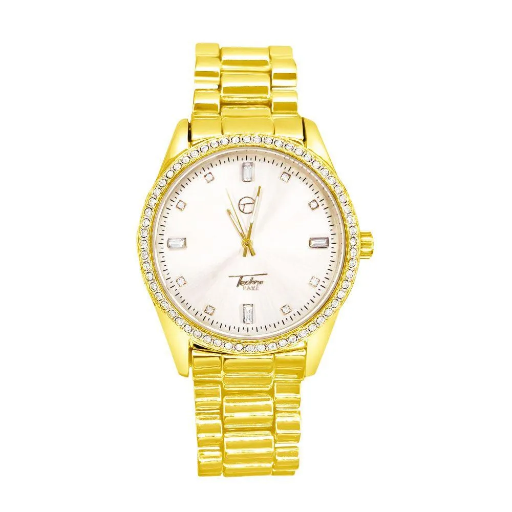 Classic Elegant Iced Out Bling Hip Hop Watch