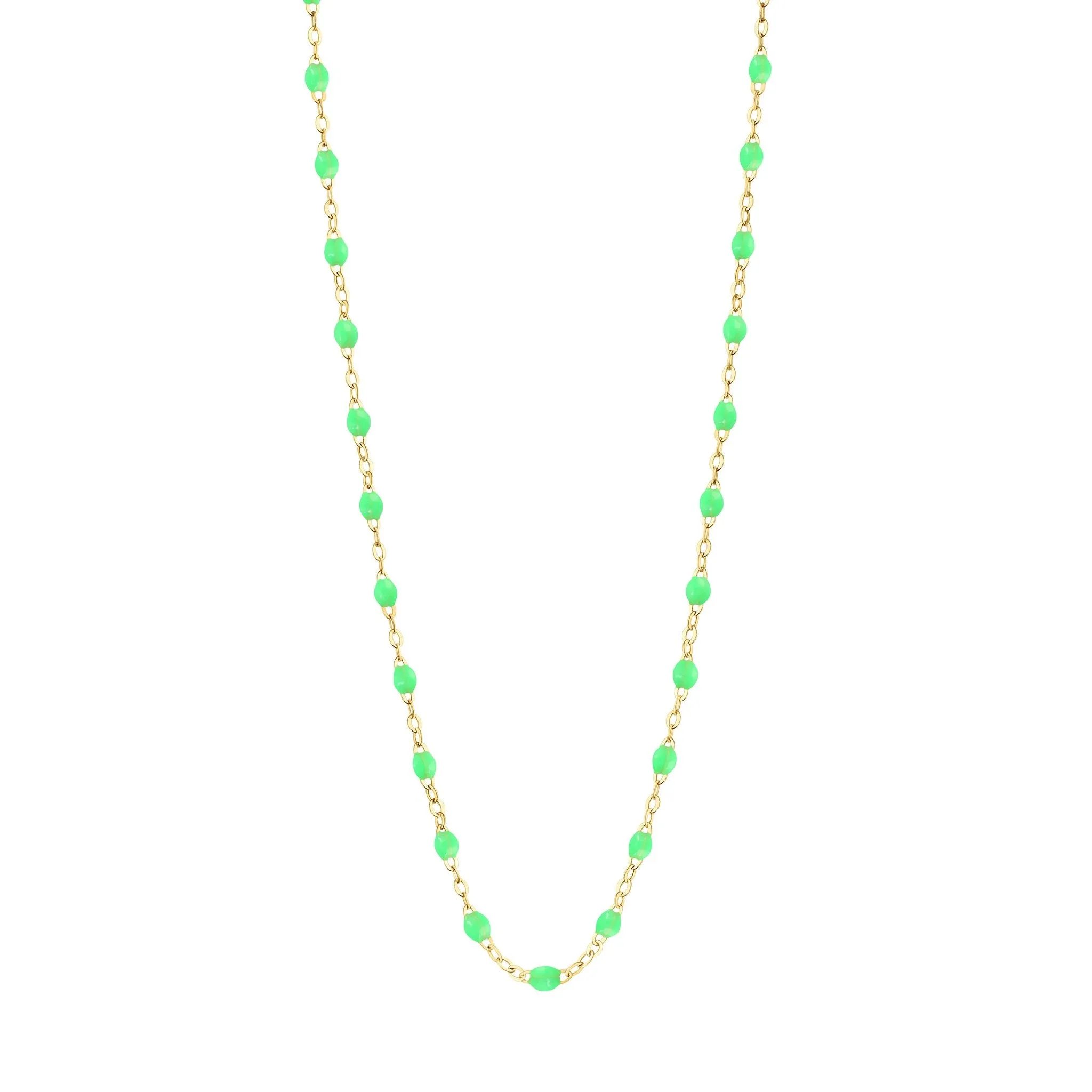 Classic Gigi Neon necklace, yellow gold, 16.5