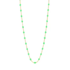 Classic Gigi Neon necklace, yellow gold, 16.5