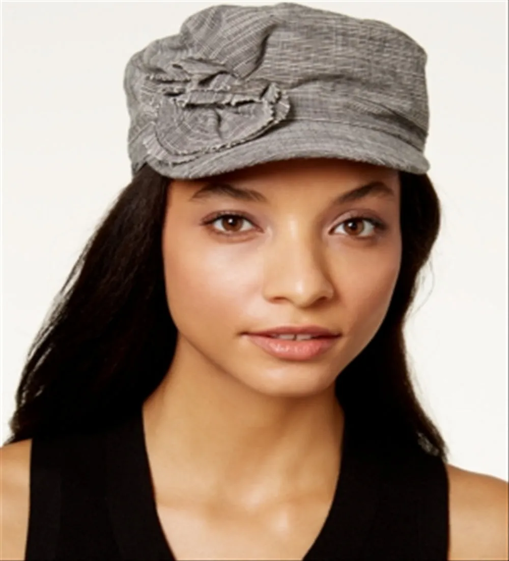 Collection Women's Xiix Gray Flower Military Cap Gray Size Regular