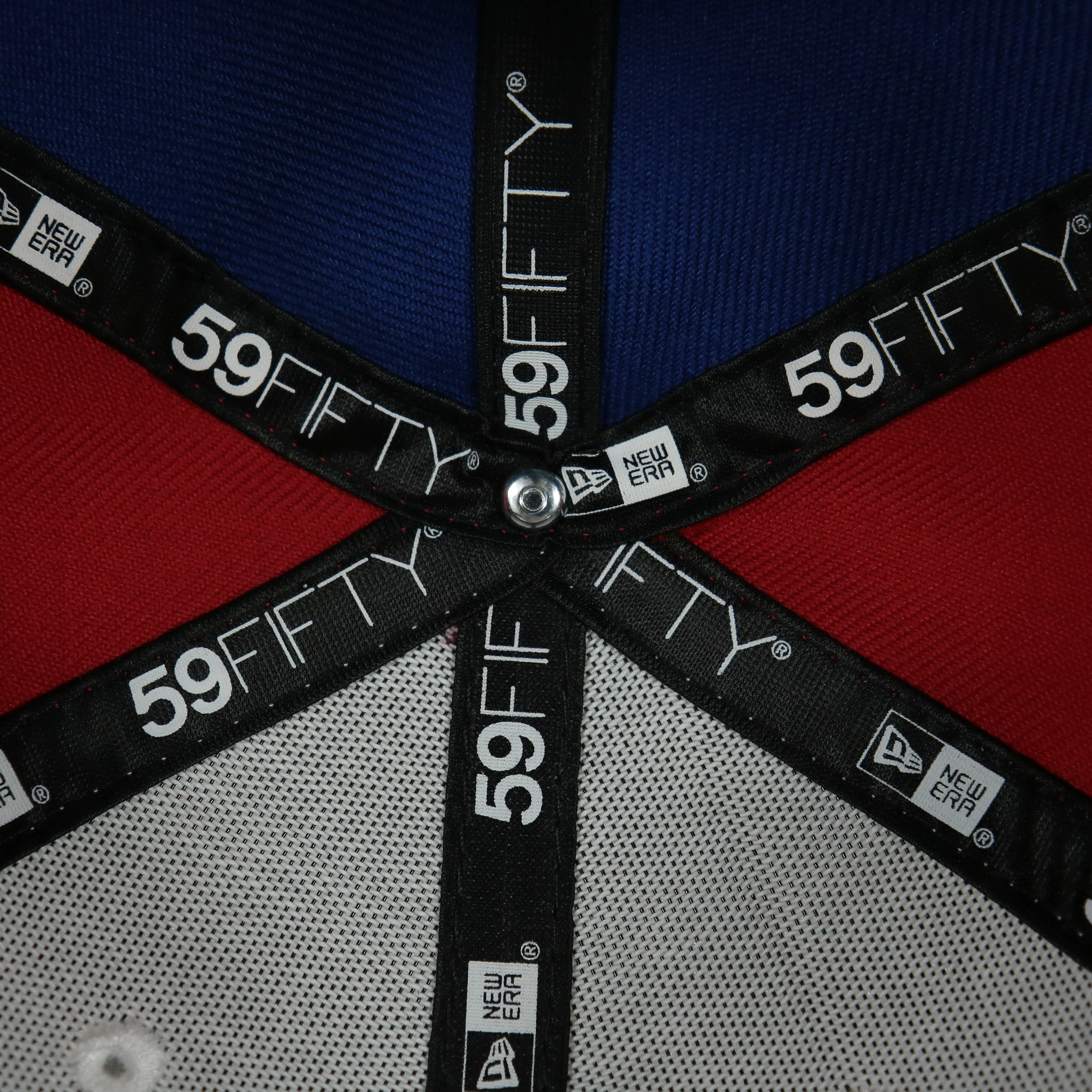 Cooperstown Montreal Expos Gray Bottom Tri Colored 59Fifty Fitted Cap | Red, Blue, And White 59Fifty Cap