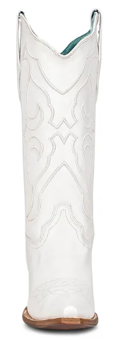 Corral White Embroidery Western Boot