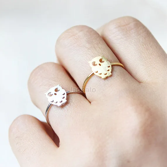 Cute Owl Ring, adjustable ring